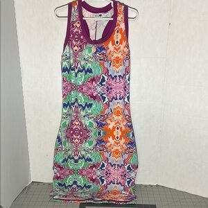 Puma Multicolor Abstract Midi Dress